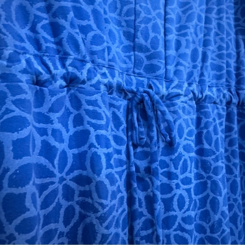 Fresh Produce Blue Patterned Floral Stretch Sleeveless Dress Beach XL - Picture 4 of 7